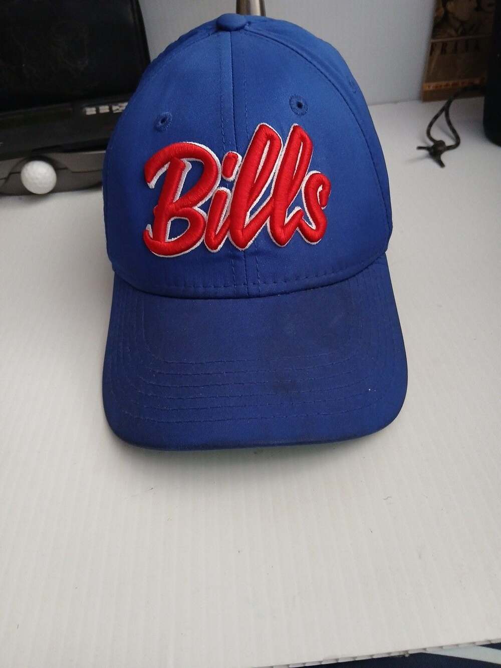 New Era Buffalo Bills 39THIRTY Child Youth Blue Script Hat